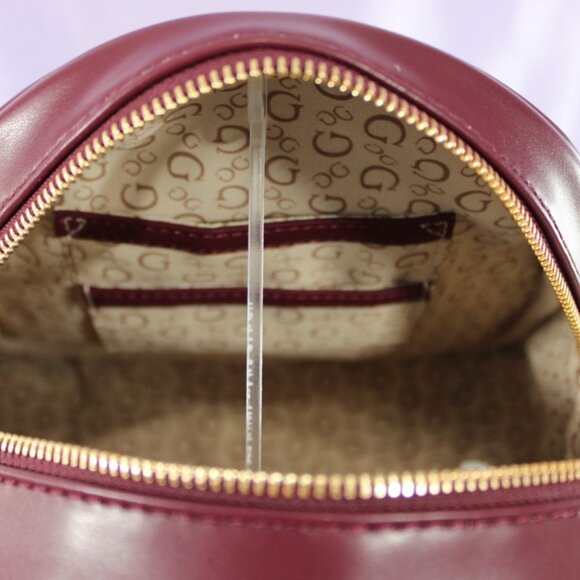 GUESS Renae Mini Backpack in Oxblood with Matching Coin Pouch – NWT - Picture 9 of 15